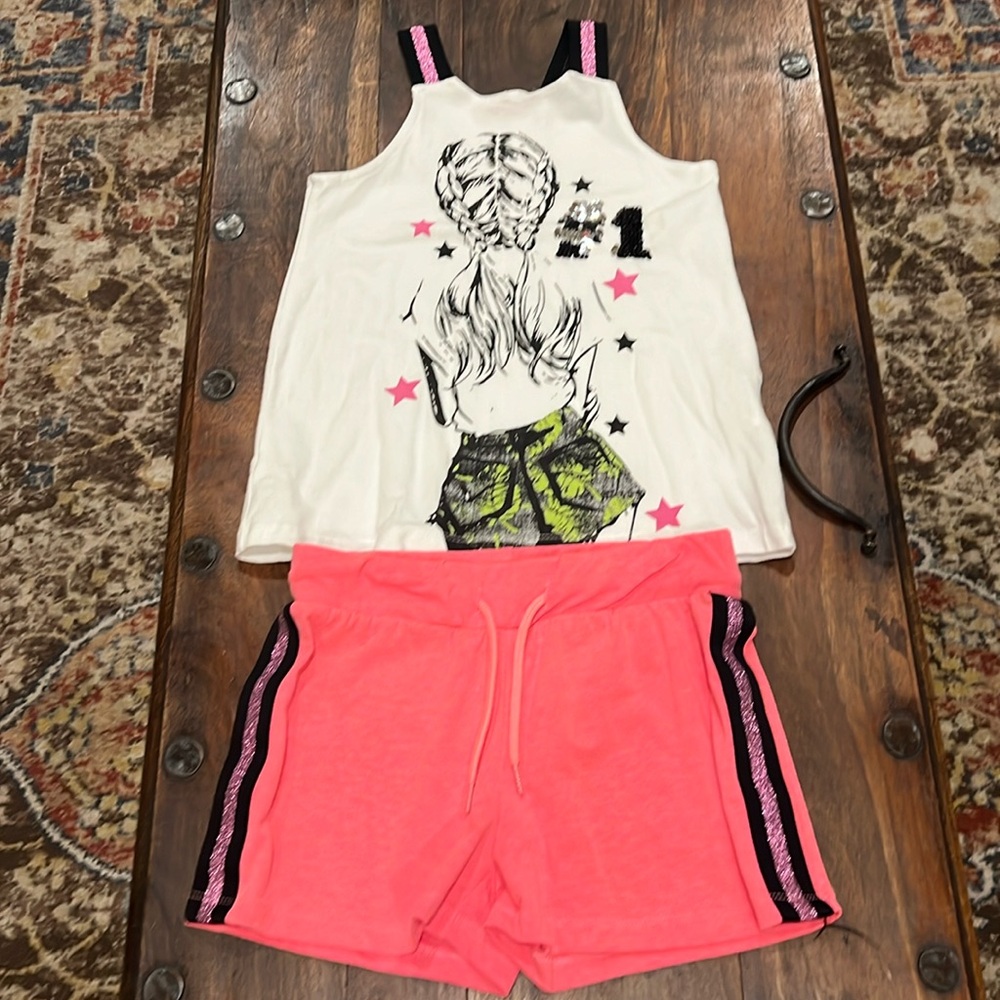 Energiers Girls Shorts And Tank Set Size 6